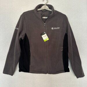 CROSSLAND MEN S FLEECE JACKET WALKER BRENDING, ZIPPER-UP, FRONT POCKETS, SIZE L